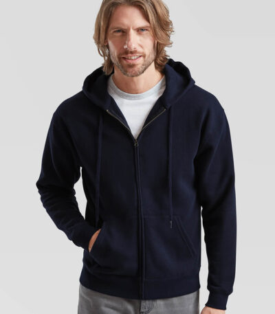 Felpa uomo cappuccio e zip premium