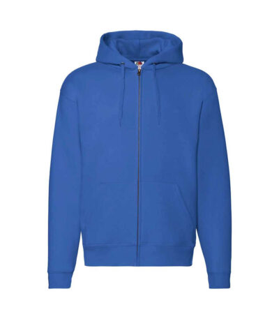 Felpa uomo cappuccio e zip premium - Royal blue - taglia Xl