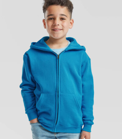 Felpa bambino cappuccio e zip classic