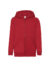 Felpa bambino cappuccio e zip classic - Red - taglia 14/15