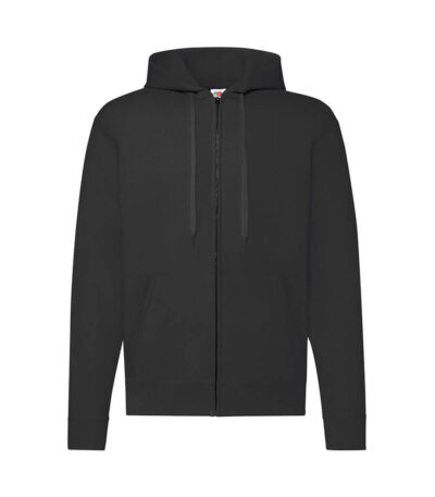 Felpa unisex cappuccio e zip classic - Black - taglia Xl