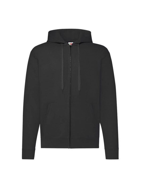 Felpa unisex cappuccio e zip classic - Black - taglia Xl