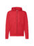 Felpa unisex cappuccio e zip classic - Red - taglia Xl