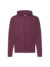 Felpa unisex cappuccio e zip classic - Burgundy - taglia Xl
