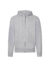 Felpa unisex cappuccio e zip classic - Heather grey - taglia Xl