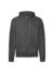 Felpa unisex cappuccio e zip classic - Dark heather grey - taglia Xl