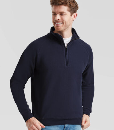 Felpa unisex mezza zip classic