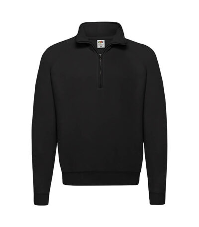 Felpa unisex mezza zip classic - Black - taglia Xl
