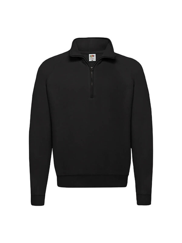 Felpa unisex mezza zip classic - Black - taglia Xl