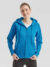 Felpa donna cappuccio e zip premium