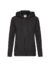 Felpa donna cappuccio e zip premium - Black - taglia Xs