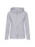 Felpa donna cappuccio e zip premium - Heather grey - taglia Xs