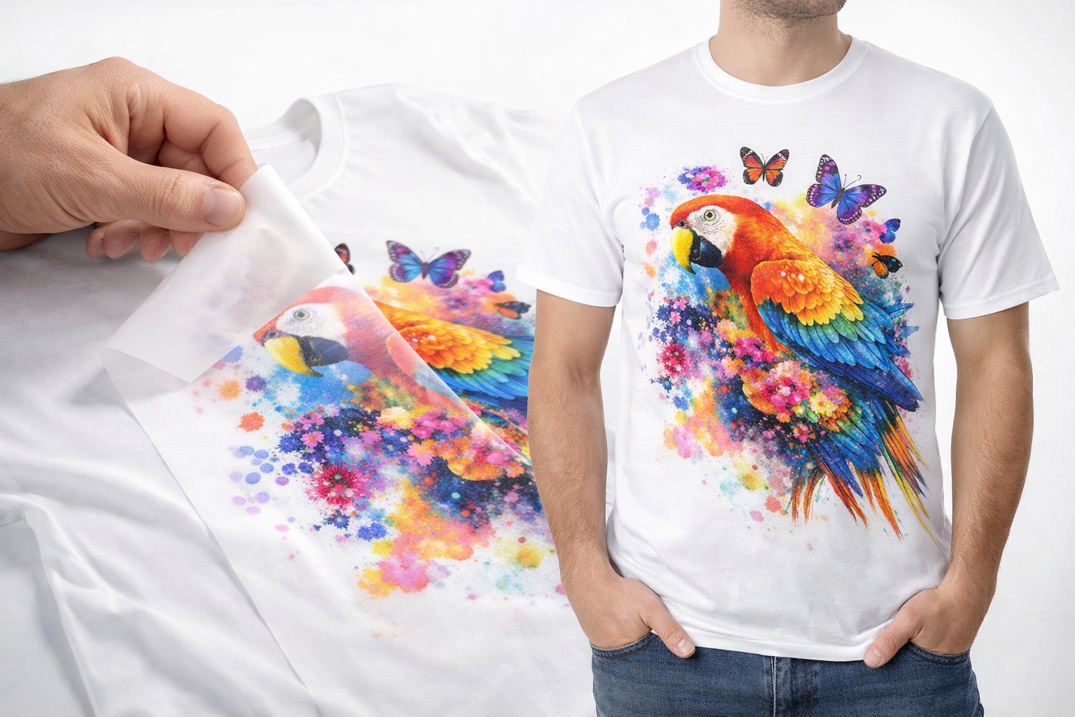 Stampa DTF per abbigliamento personalizzato su diversi tessuti