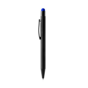 Penna con rivestimento in gomma e puntatore touch, personalizzabile con incisione laser
