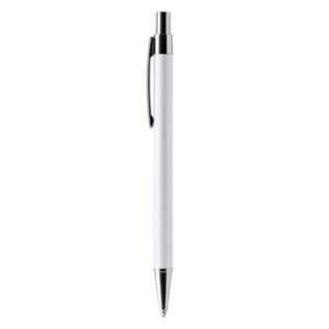 Penna in alluminio riciclato nero opaco con inchiostro blu, elegante e sostenibile