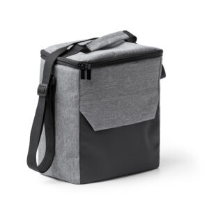 Borsa isotermica in pelle PU e RPET 300D con ampio scomparto e tracolla regolabile