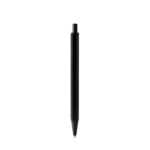 Penna biro esagonale in metallo con inchiostro blu jumbo, design ergonomico e scrittura fluida