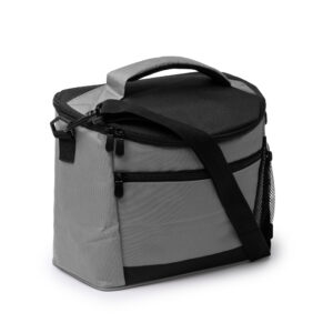 Borsa isotermica grande in RPET 600D con tracolla regolabile e tasche con zip, capacità 8L