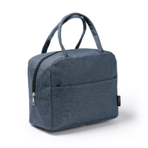 Borsa isotermica in RPET 600D con tasca frontale e manici imbottiti
