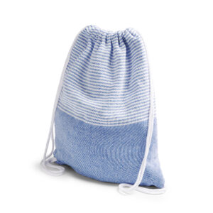 Zaino Pareo in cotone riciclato 190 g/m² con tasca trasformabile per portacorde