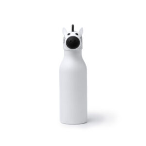 Bottiglia termica per bambini 450 ml in acciaio inox con tappo animale e sistema antigoccia