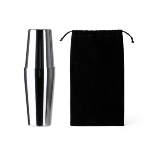 Set da cocktail in acciaio inox 304 con shaker 580 ml, misurino, colino e cucchiaio, borsa inclusa