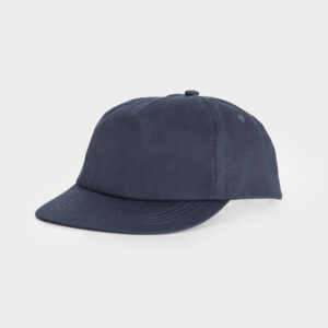 Cappellino 5 pannelli con chiusura in velcro e fettuccia parasudore interna, taglia adulto 57-59 cm