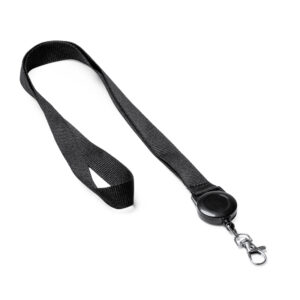 Lanyard con accessorio retrattile e moschettone, personalizzabile con stampa DTF