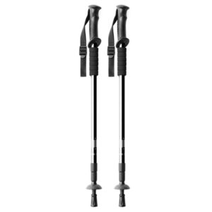 Set pali pieghevoli in alluminio con assorbimento urti, impugnatura ergonomica e accessorio neve