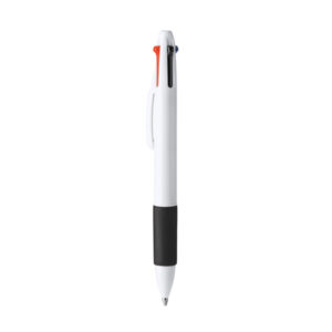 Penna a sfera retrattile 4 colori con impugnatura morbida in ABS