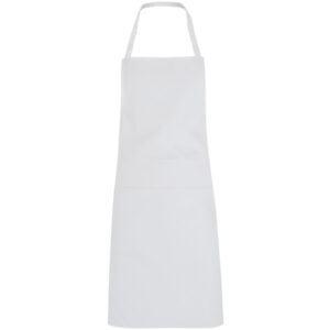 Grembiule lungo in twill 80% poliestere 20% cotone senza tasche con lacci regolabili
