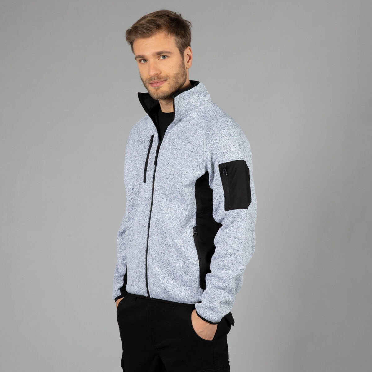 Knitted fleece monviso man