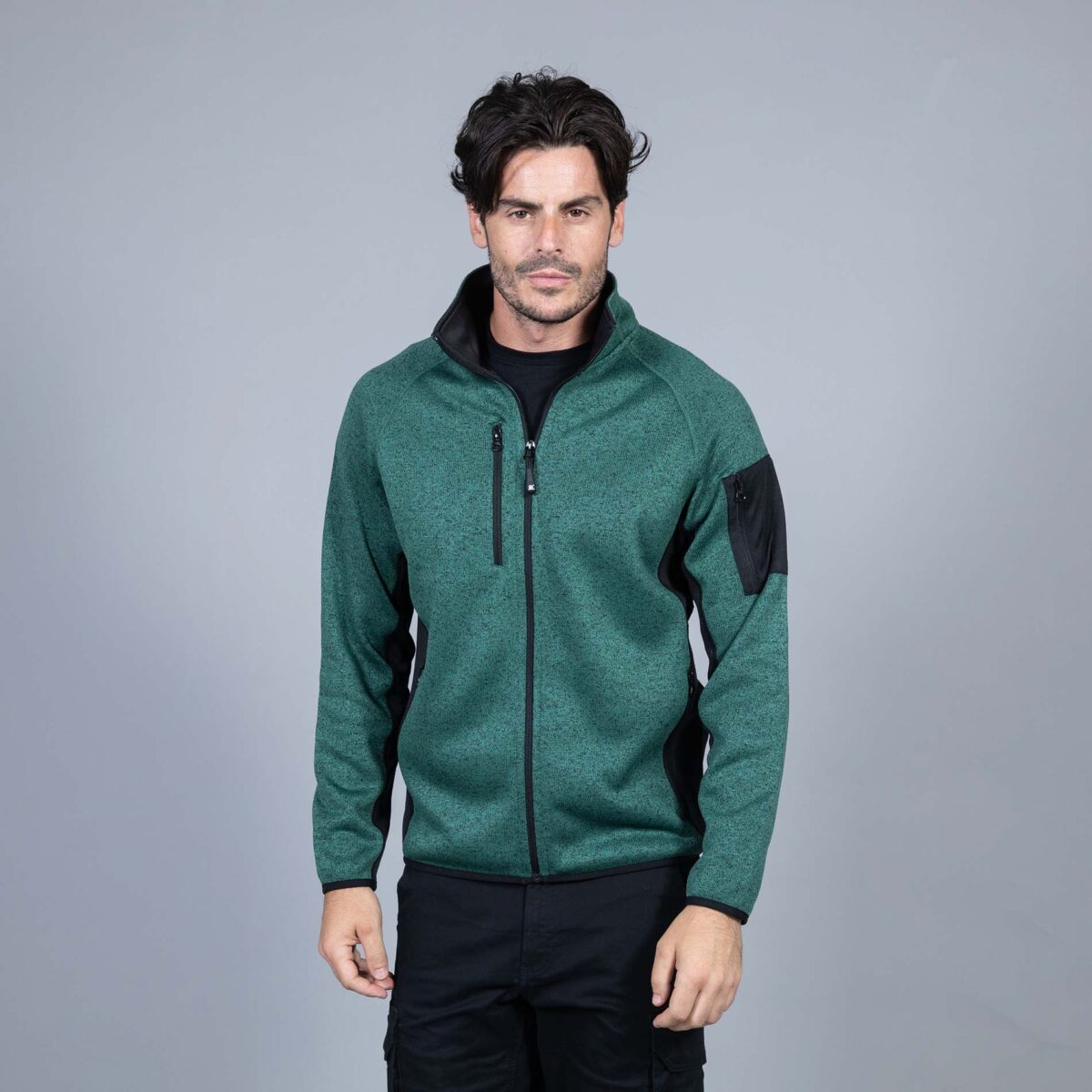 Knitted fleece monviso man