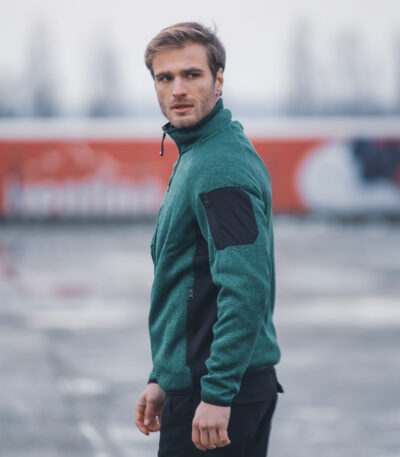 Knitted fleece monviso man