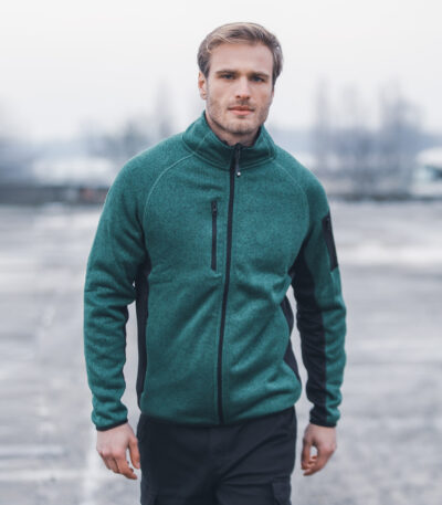 Knitted fleece monviso man