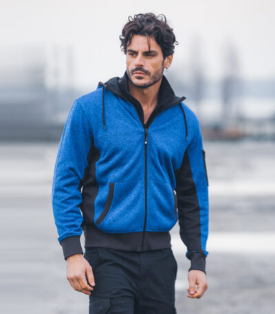 Knitted fleece new quebec man