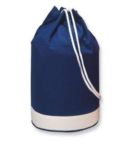 Sacca navy bicolore. in cotone