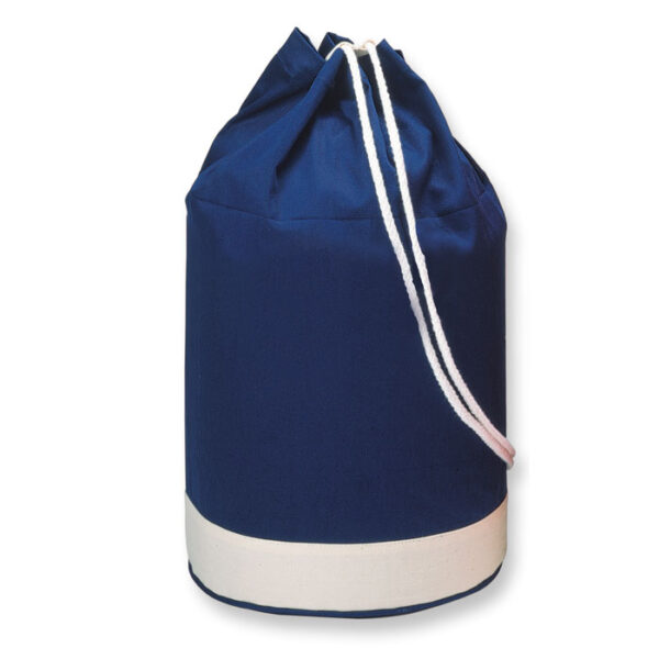 Sacca navy bicolore. in cotone