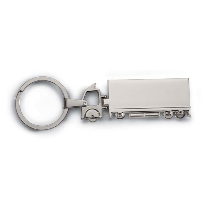 kc6300-14 Portachiavi 'camion' metallo - Argento - taglia 10.5 x 3.2 x 0.7cm