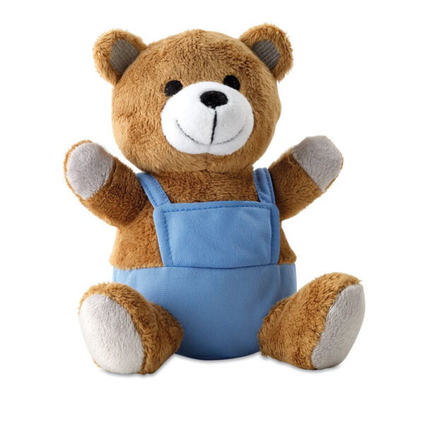 Peluche 'orsacchiotto' - Blu - taglia 16x14,5x12,5 cm