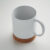 Tazza in ceramica e sughero