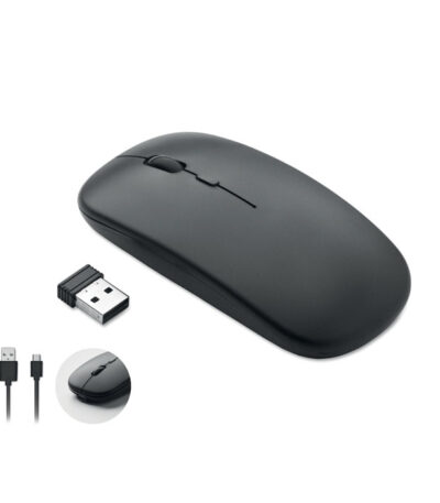 Mouse wireless ricaricabile