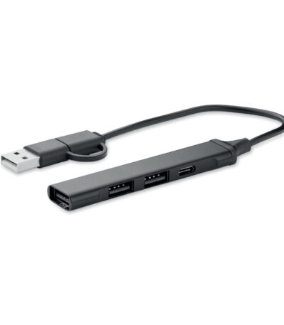 Hub usb a 4 porte 19 cm