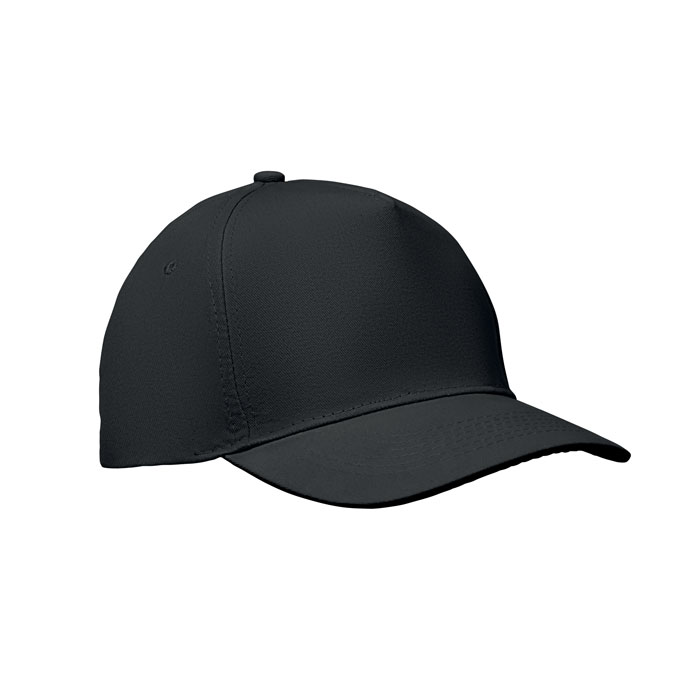 mo2345-03 Cappellino 5 pannelli 180 gr - Nero - taglia 20x17x11cm