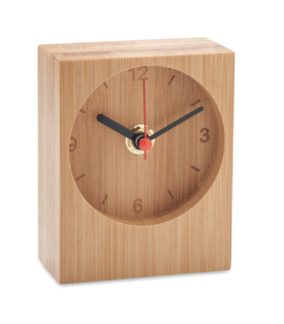 Orologio da tavolo in bambù