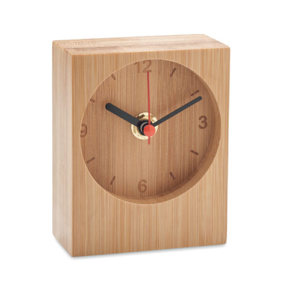 Orologio da tavolo in bambù