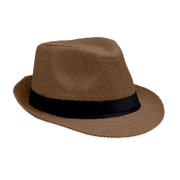 Cappello di paglia - Marrone - taglia Ø27x12cm