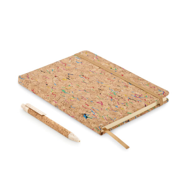 Notebook a5 in sughero colorato
