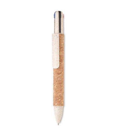Penna a sfera in sughero con inchi