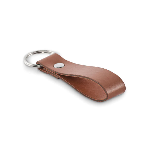 Portachiavi in pu - Marrone - taglia 10x2cm